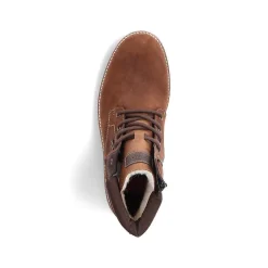 Rieker Men'S Corded Boots Chestnut Brown