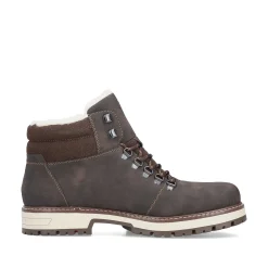 Rieker Men'S Corded Boots Coffee Brown
