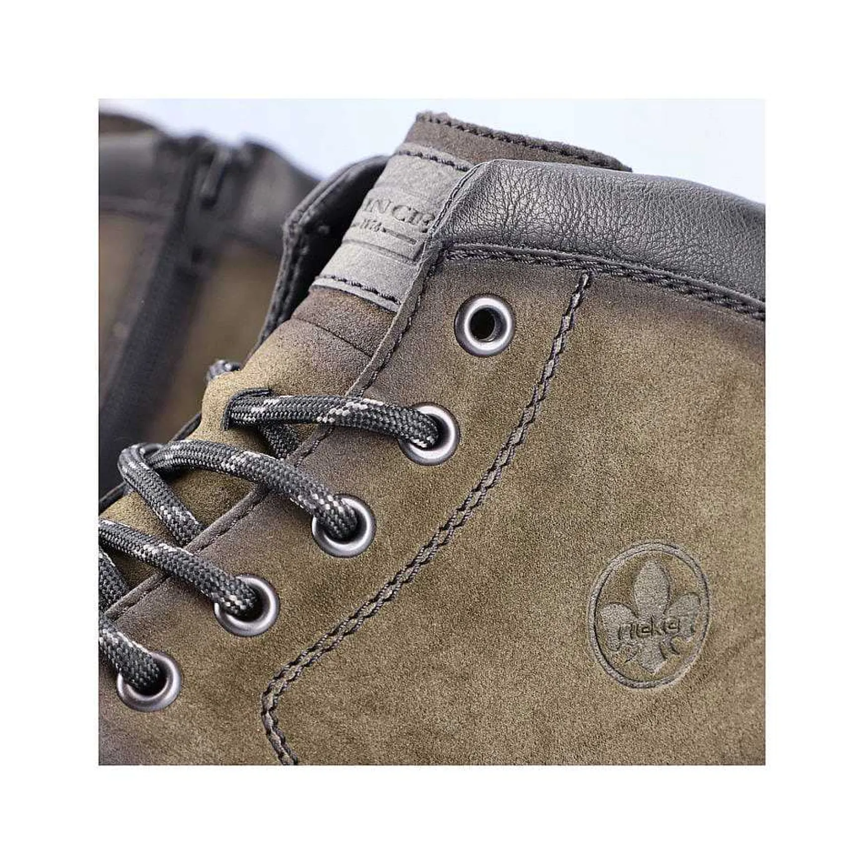 Rieker Men'S Corded Boots, Khaki Green