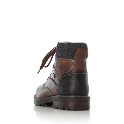 Rieker Men'S Corded Boots Chestnut Brown