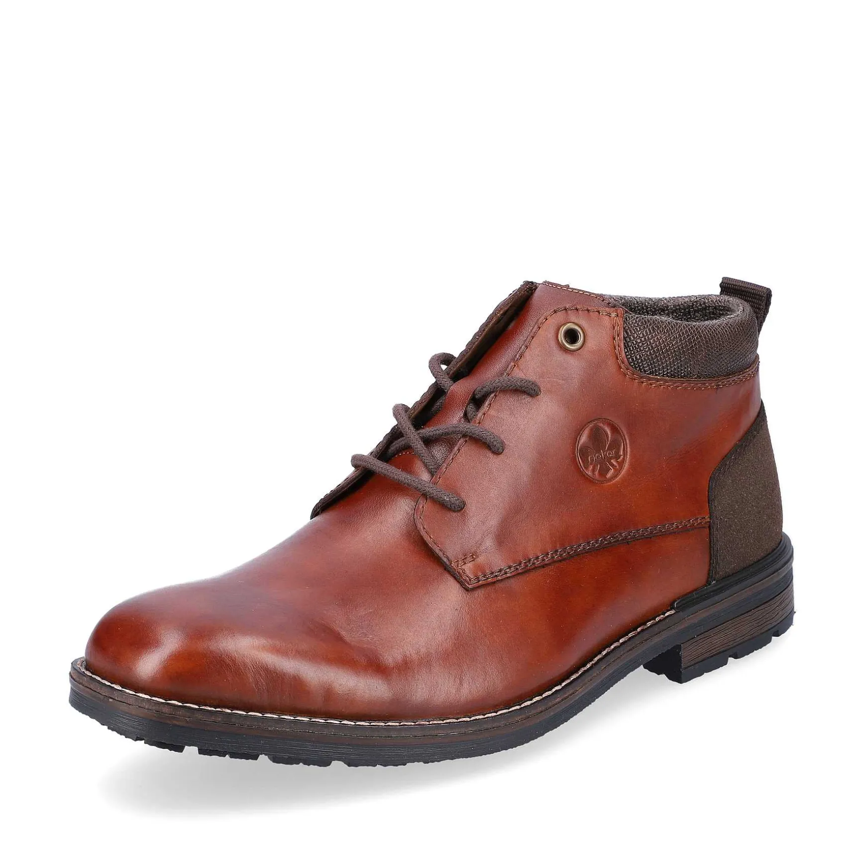 Rieker Men'S Corded Boots Chestnut Brown