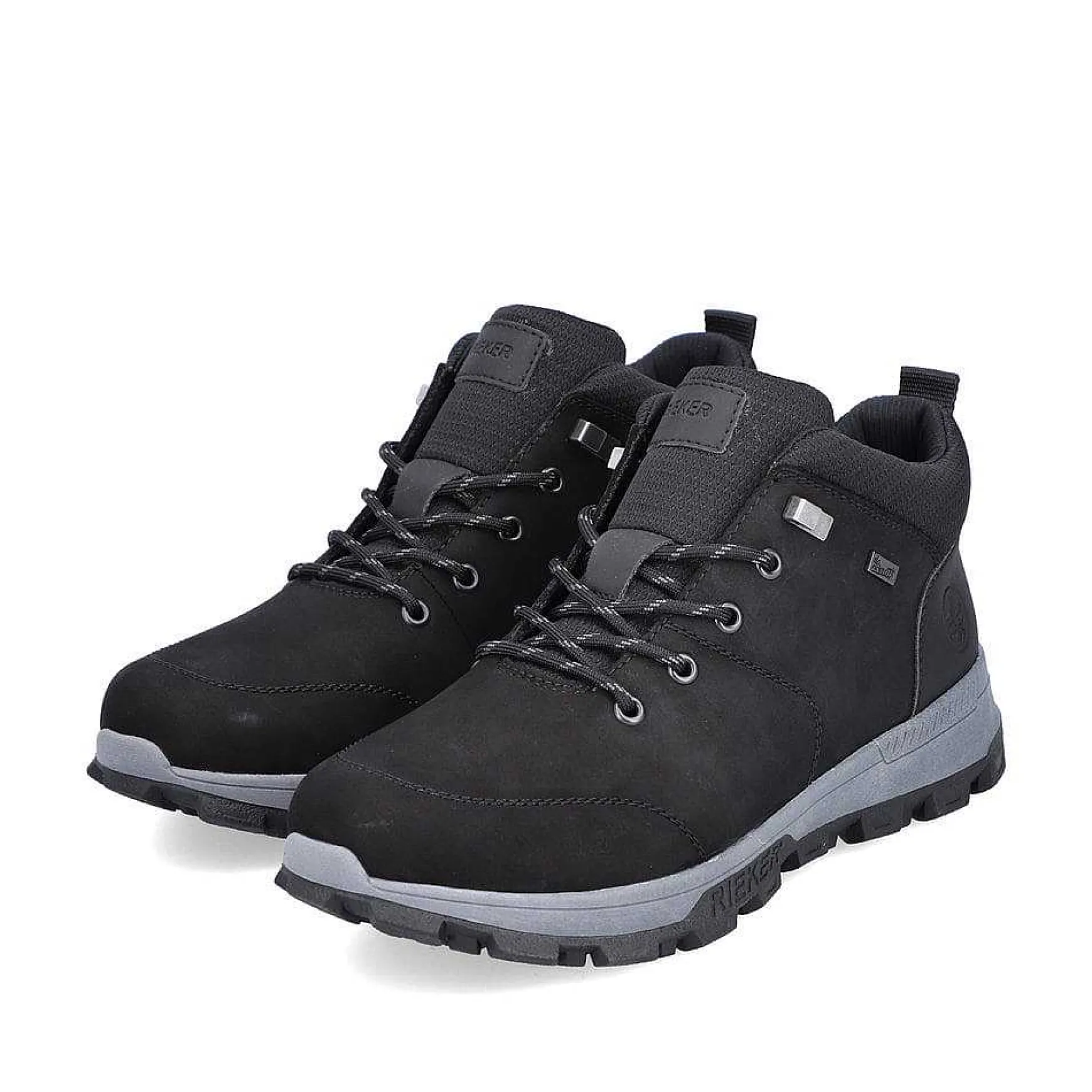 Rieker Men'S Corded Boots Asphalt Black