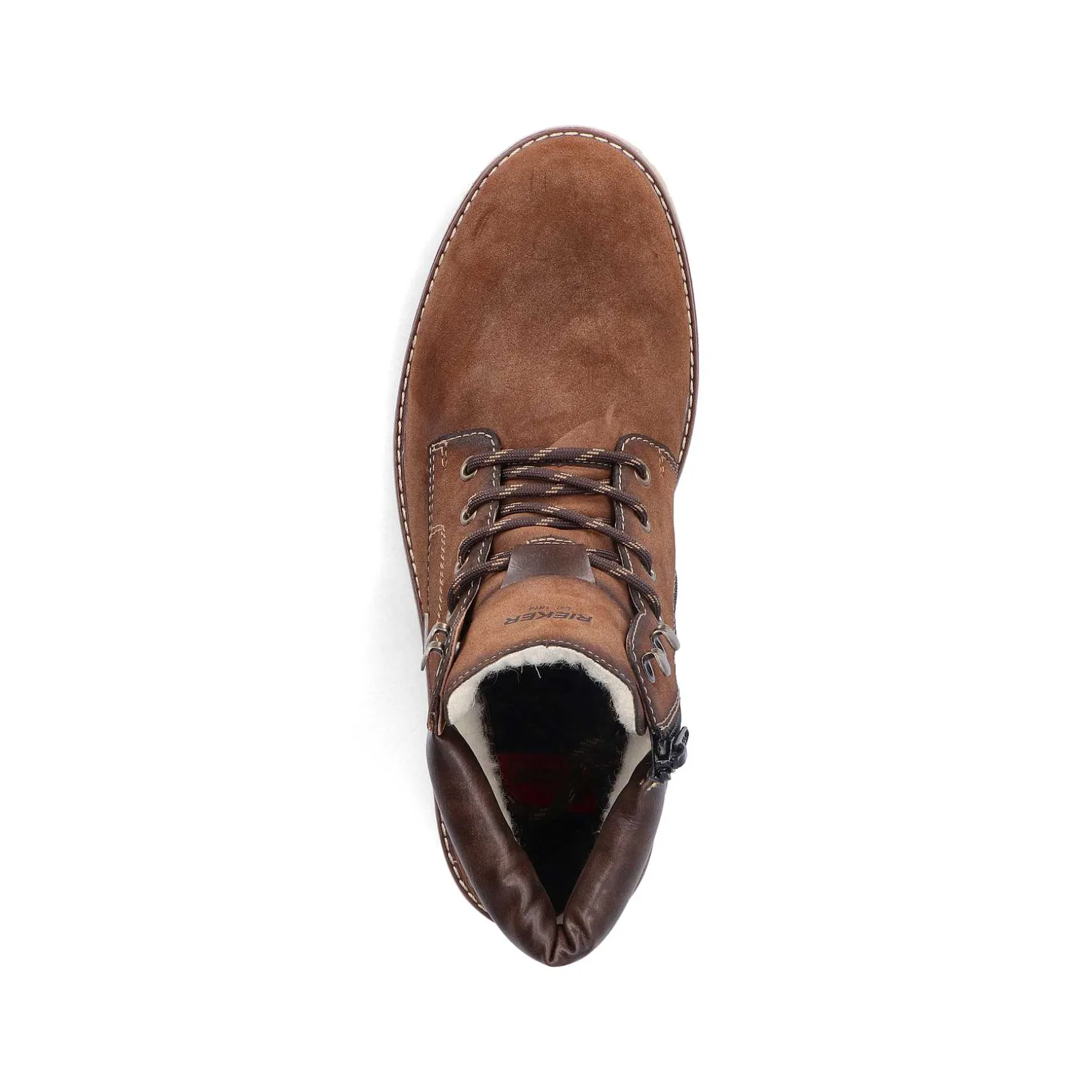 Rieker Men'S Corded Boots Chestnut Brown