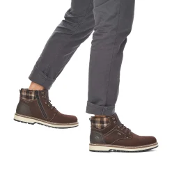Rieker Men'S Corded Boots, Nut Brown