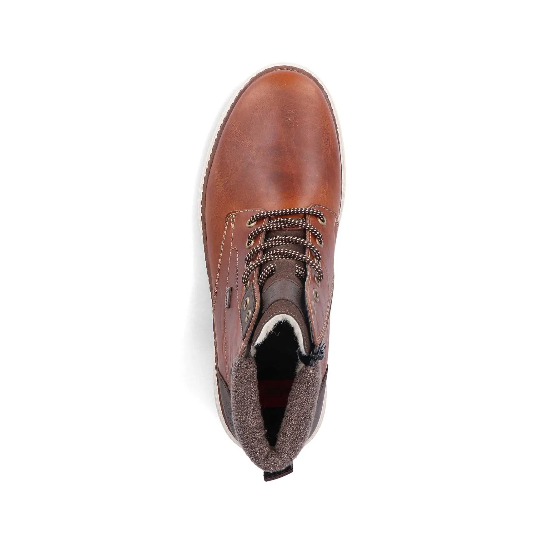 Rieker Men'S Corded Boots Caramel Brown