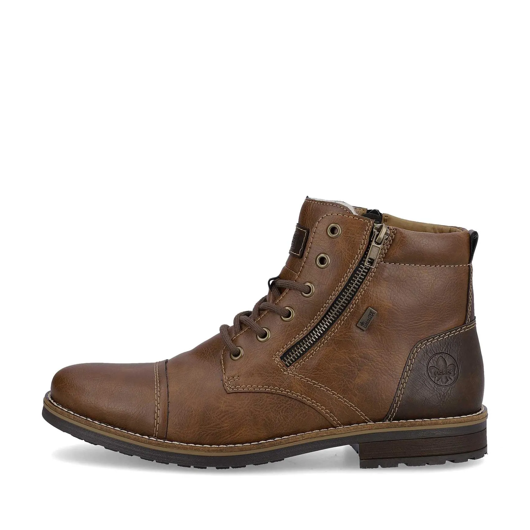 Rieker Men'S Corded Boots Chocolate Brown