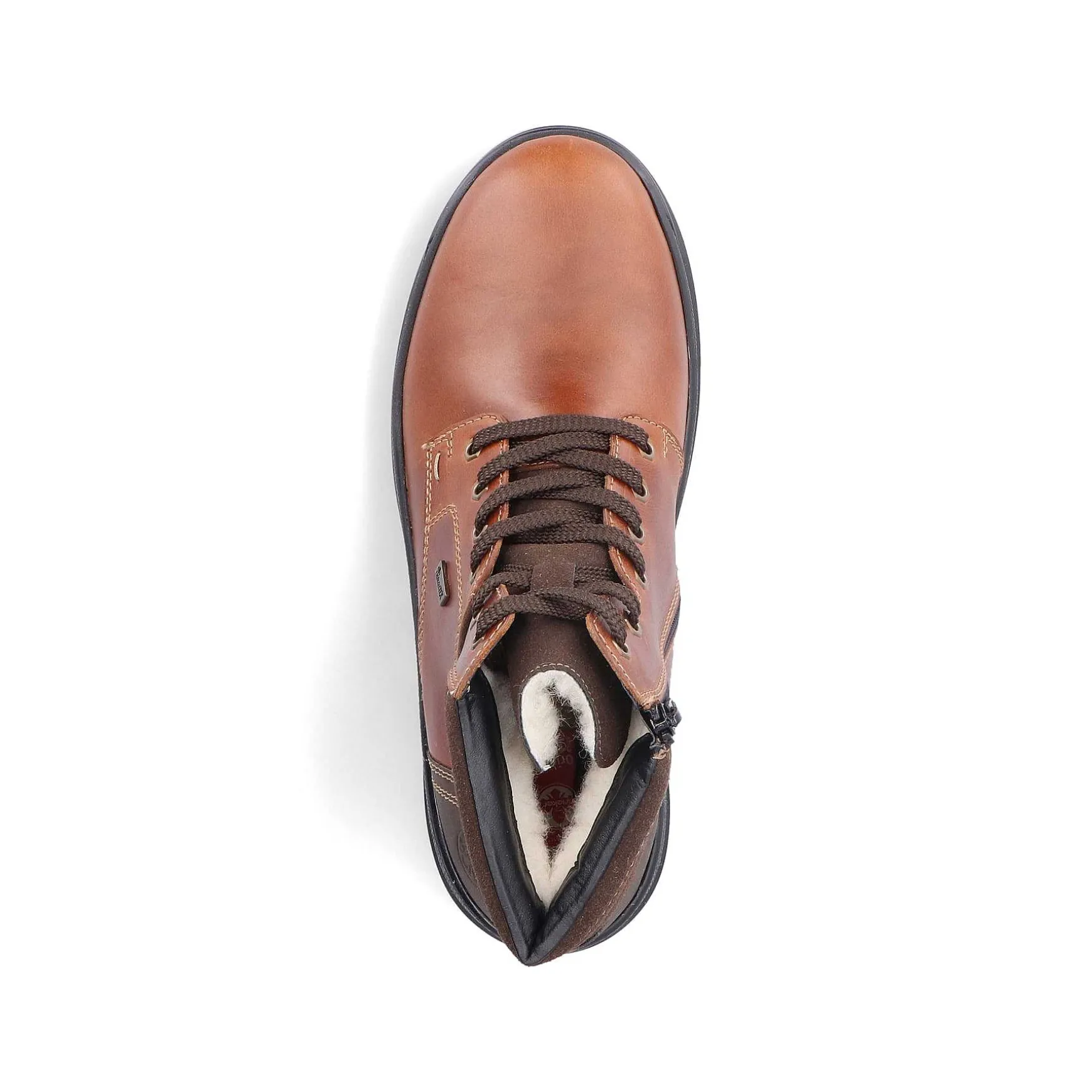 Rieker Men'S Corded Boots Chestnut Brown