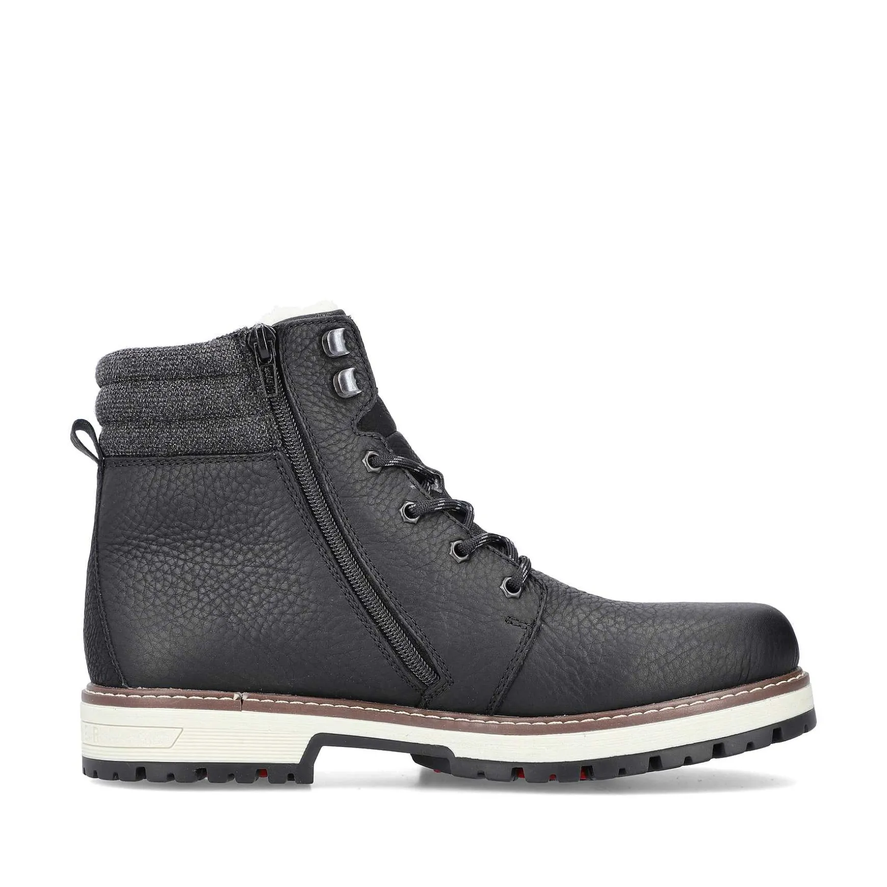 Rieker Men'S Corded Boots Deep Black