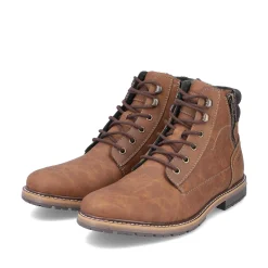 Rieker Men'S Corded Boots Light Brown