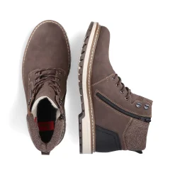 Rieker Men'S Corded Boots Tobacco Brown