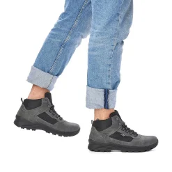 Rieker Men'S Corded Boots Granite Gray