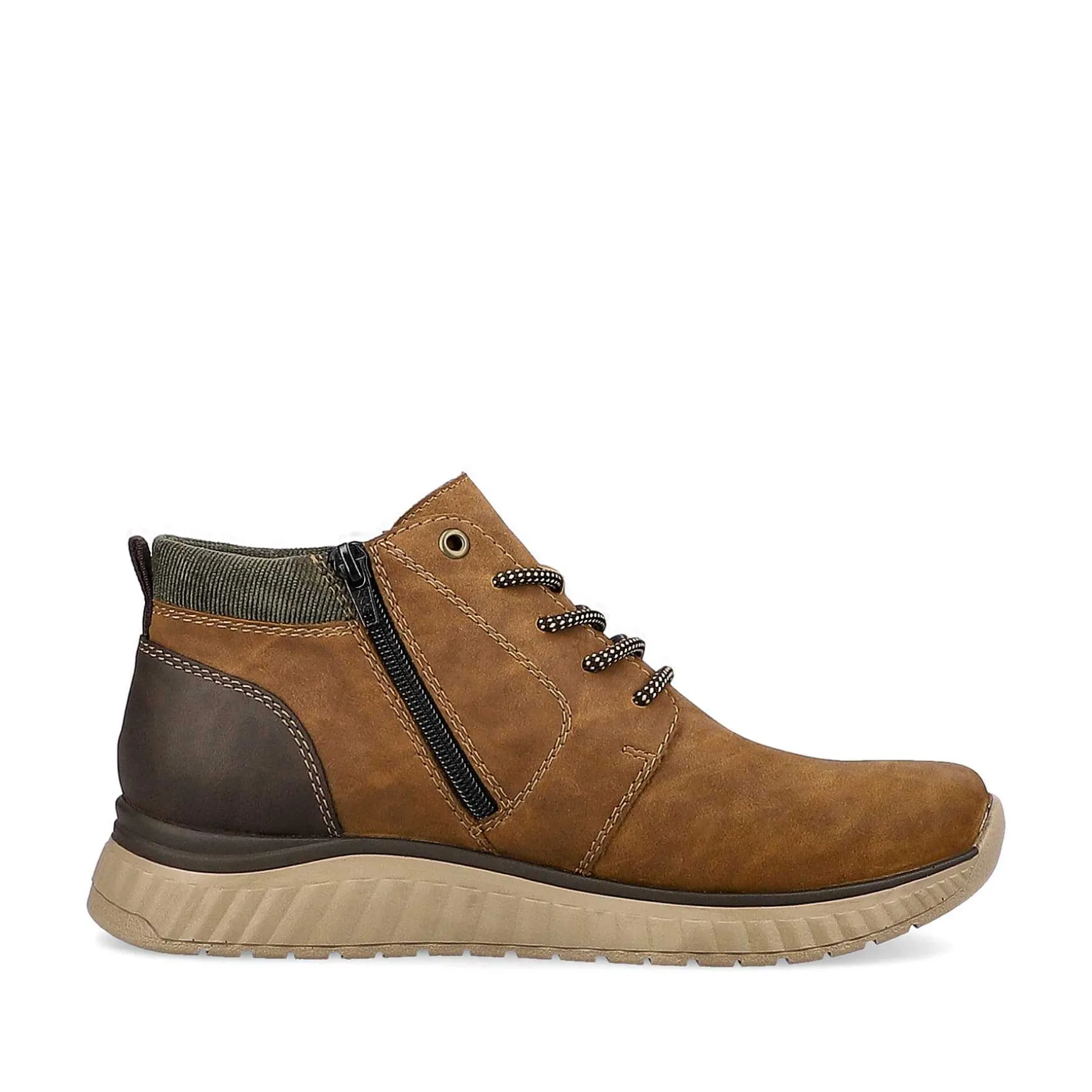 Rieker Men'S Corded Boots Coffee Brown