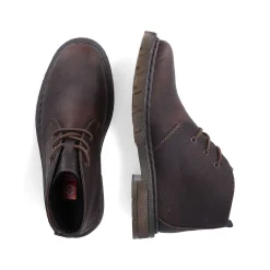 Rieker Men'S Corded Boots Dark Brown