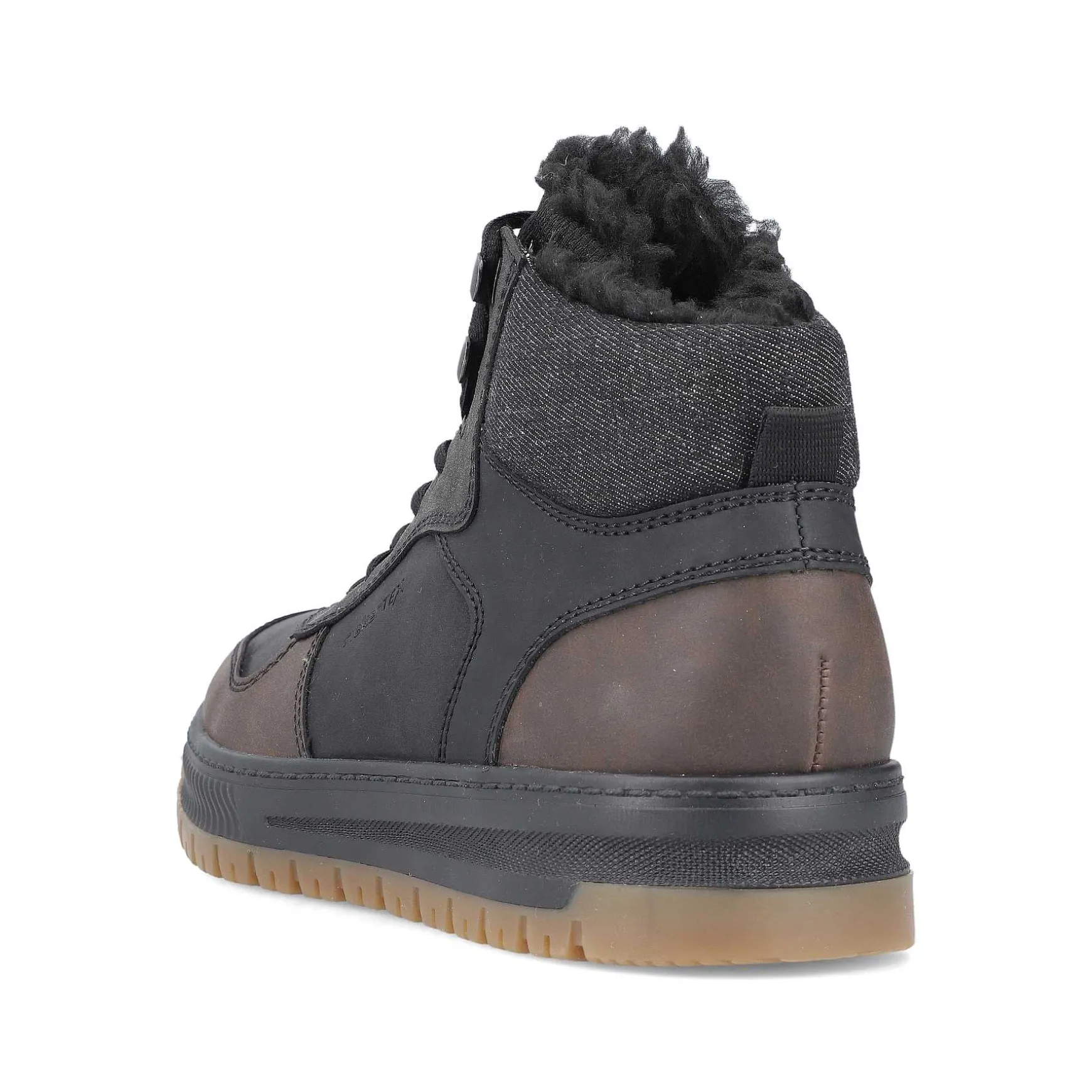 Rieker Men'S Corded Boots Asphalt Black