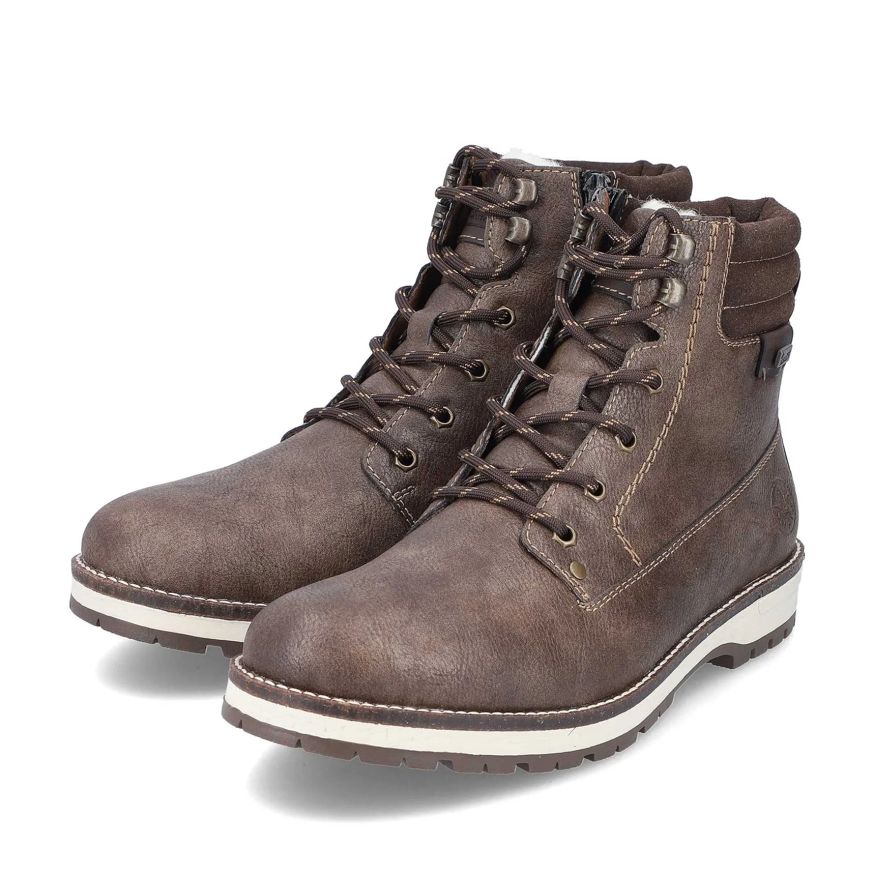 Rieker Men'S Corded Boots Tobacco Brown