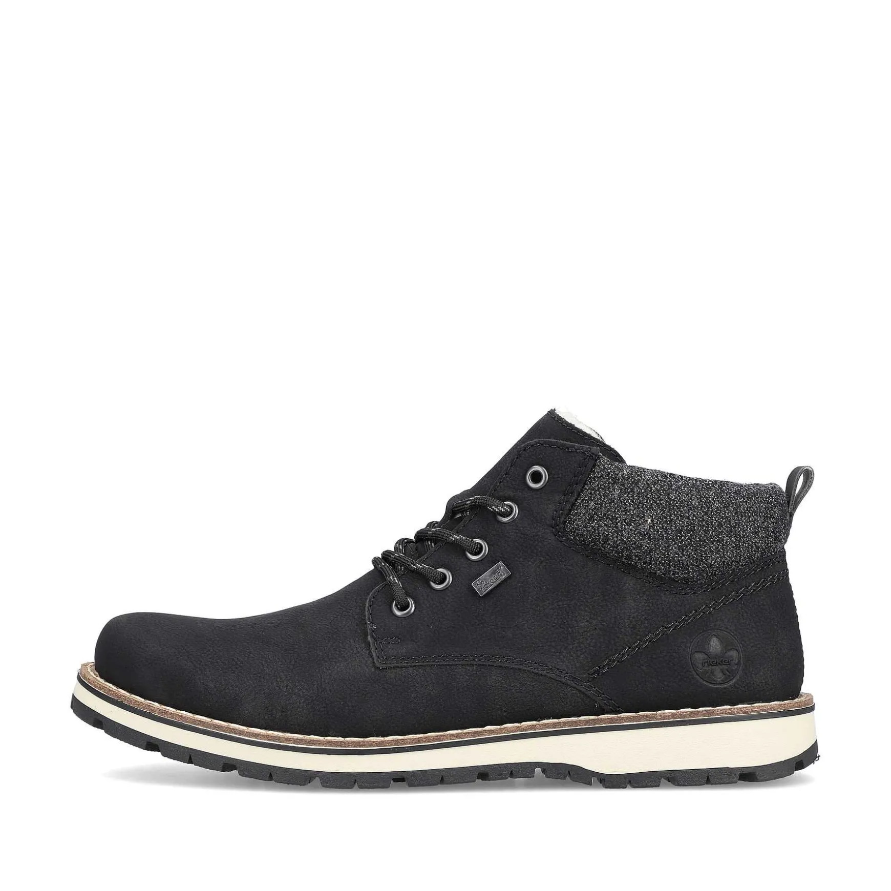 Rieker Men'S Corded Boots Urban Black