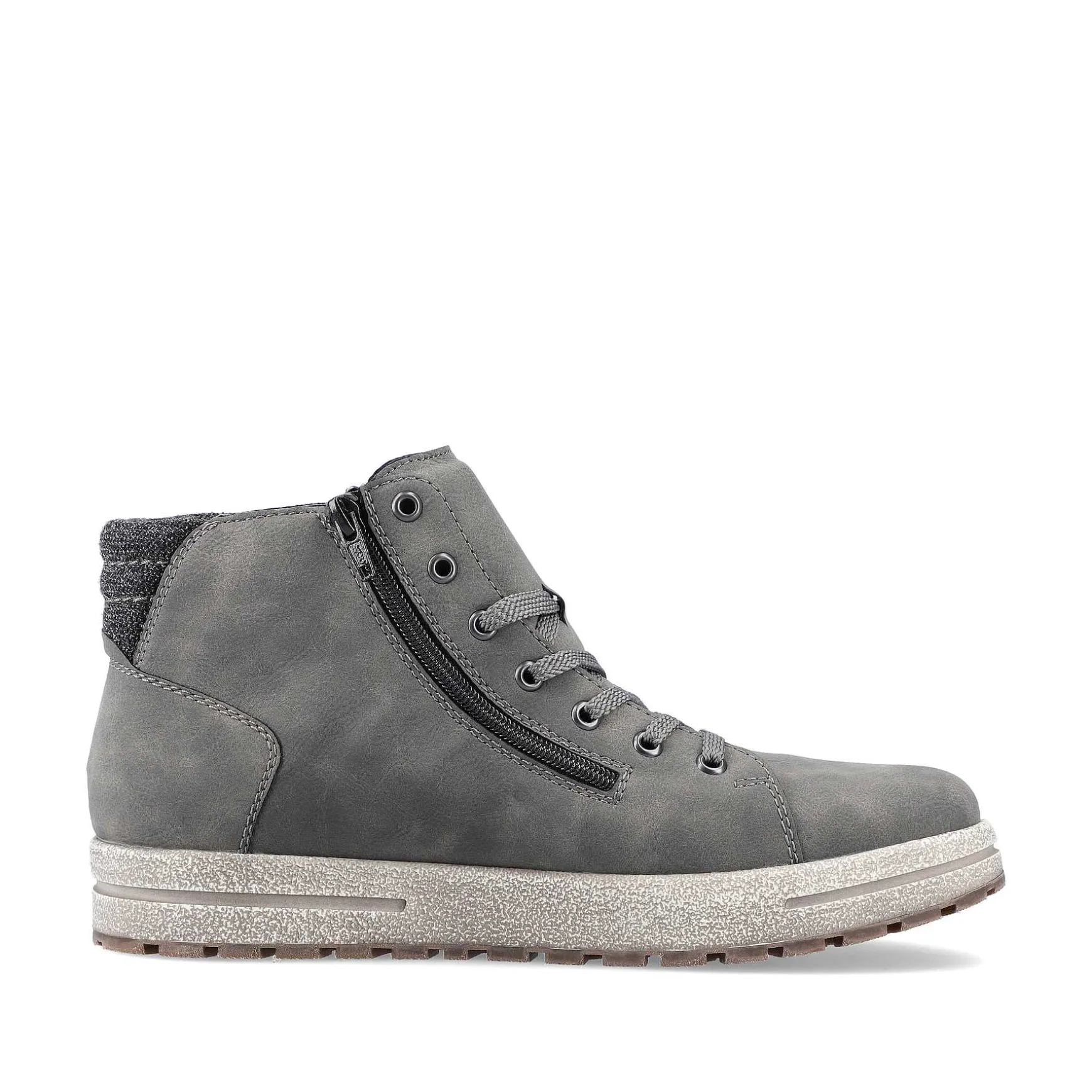 Rieker Men'S Corded Boots Moon Grey