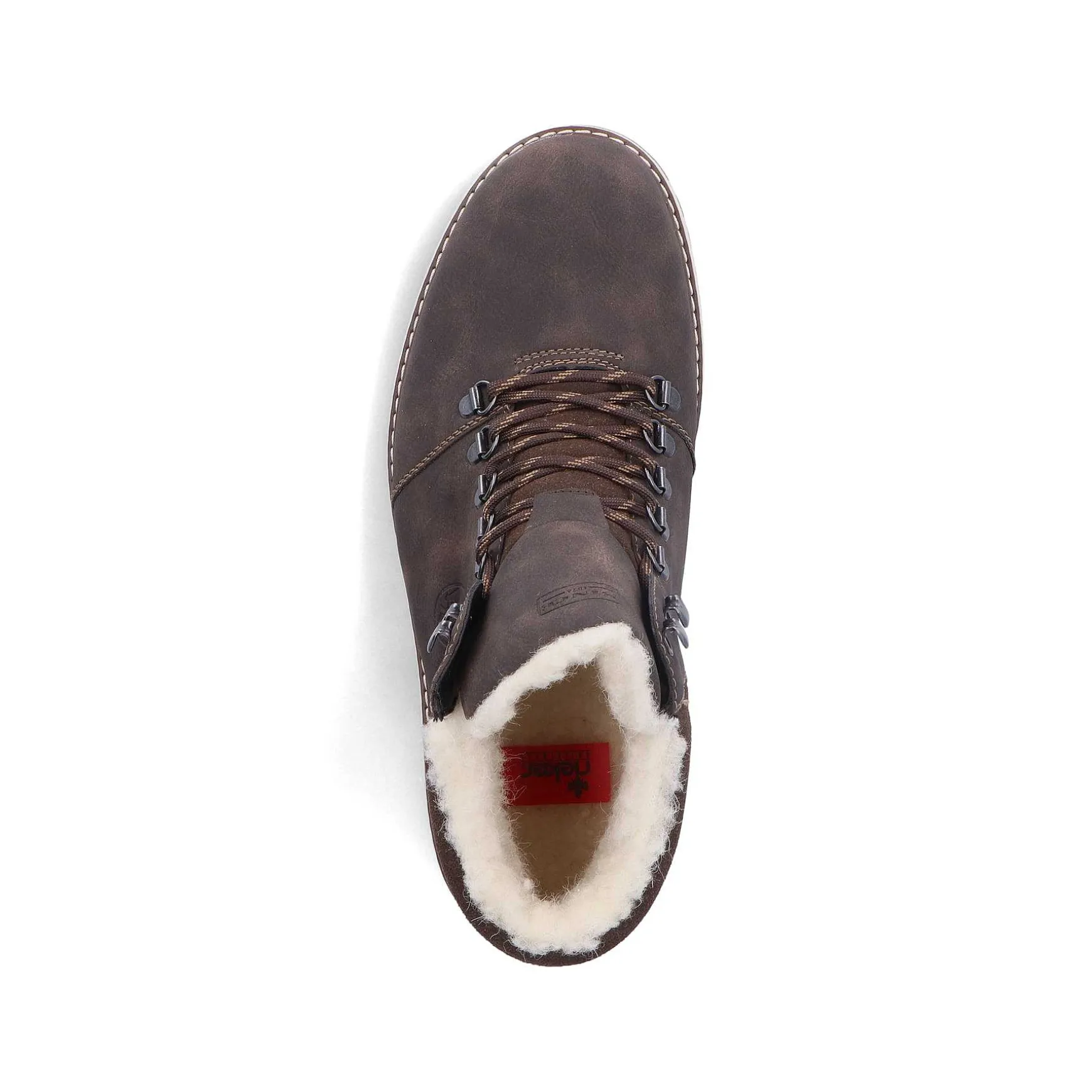 Rieker Men'S Corded Boots Coffee Brown