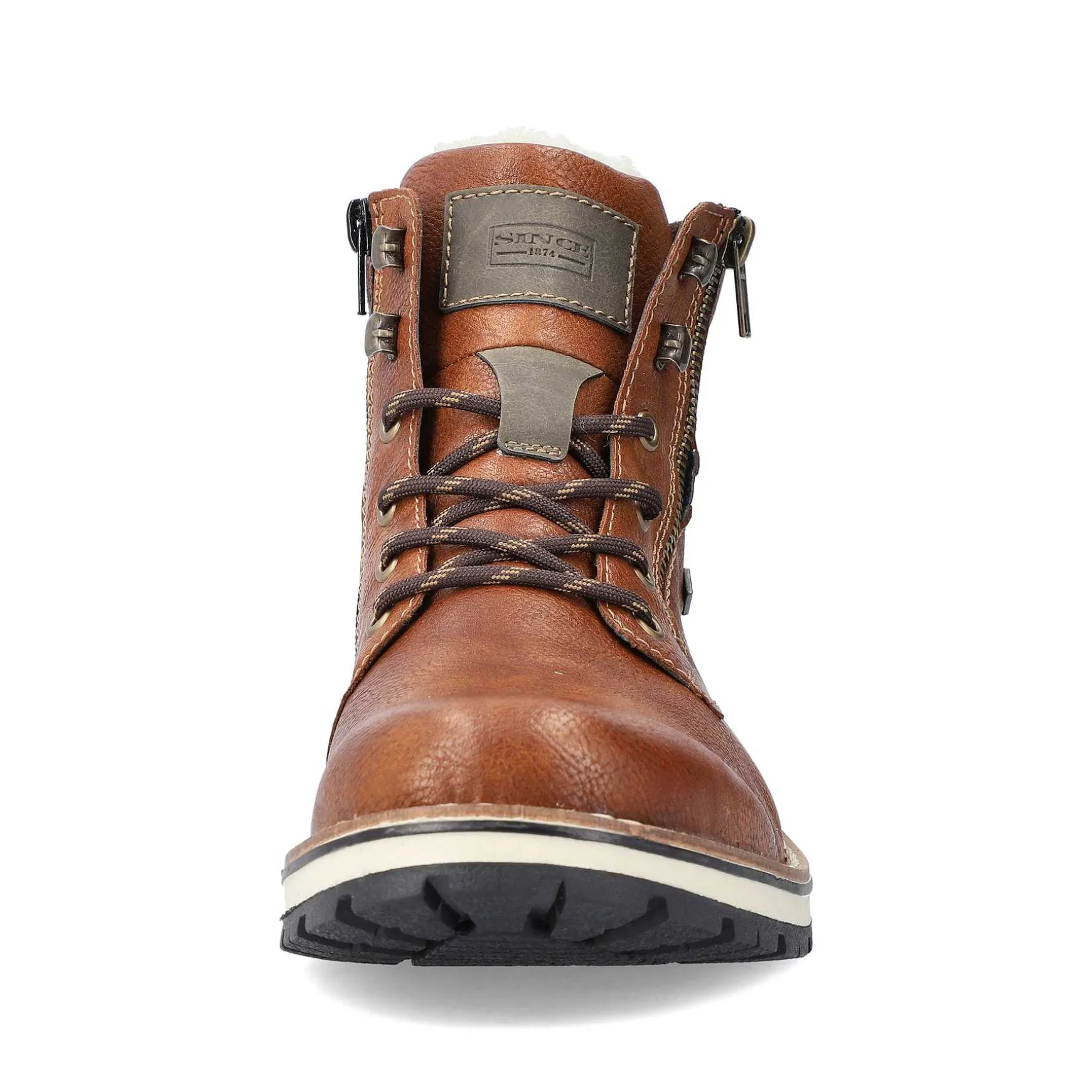 Rieker Men'S Corded Boots Caramel Brown