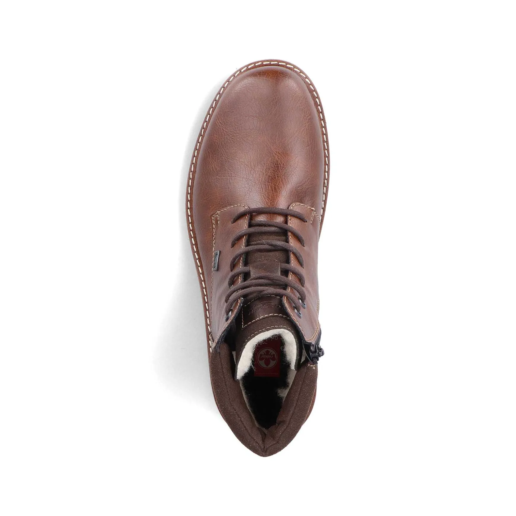 Rieker Men'S Corded Boots Chestnut Brown