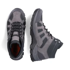 Rieker Men'S Corded Boots Platinum Gray