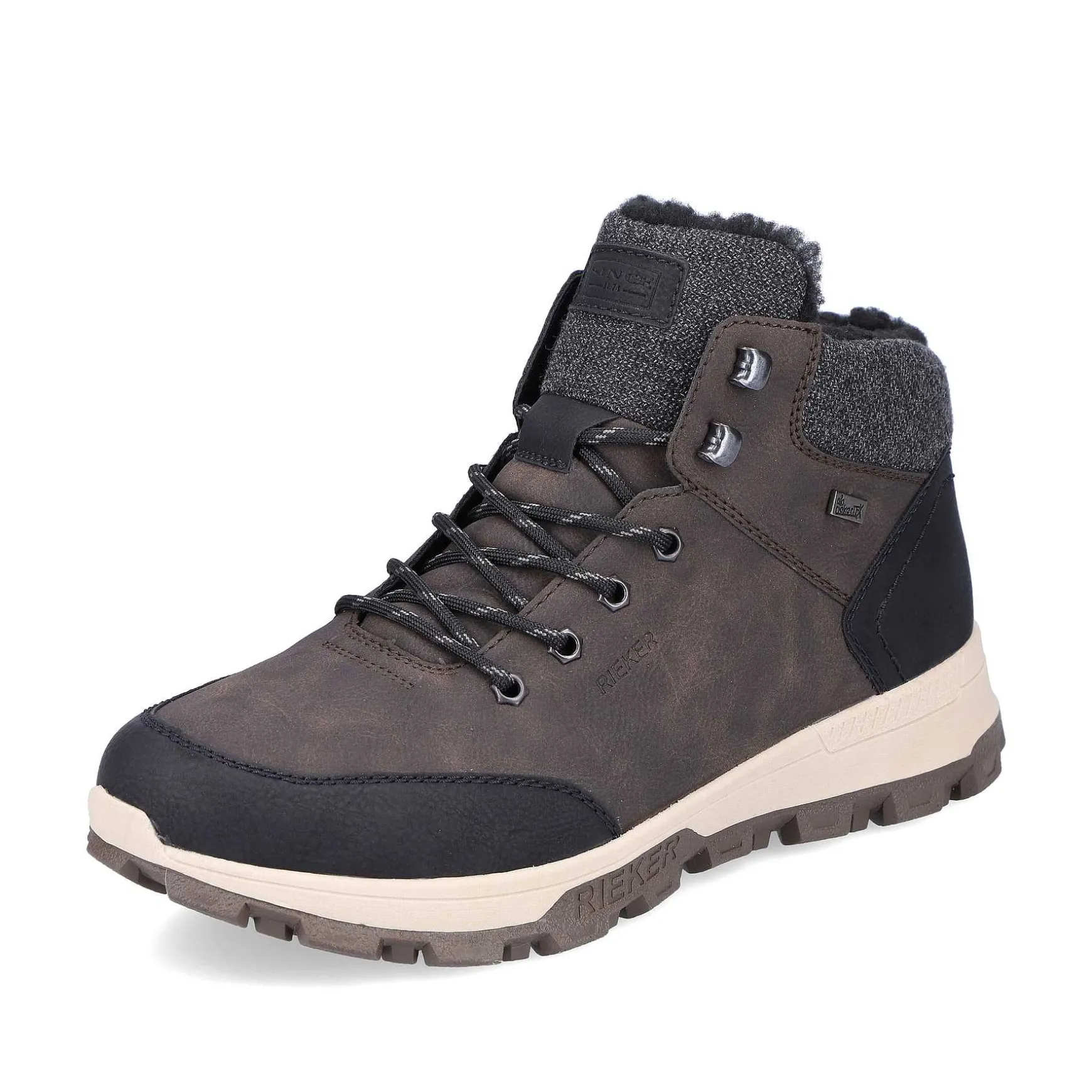 Rieker Men'S Corded Boots Coffee Brown