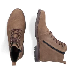 Rieker Men'S Corded Boots Sand Brown