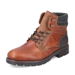 Rieker Men'S Corded Boots Caramel Brown