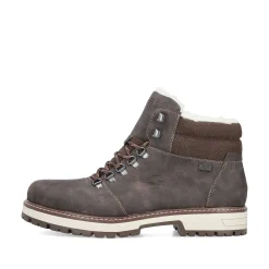 Rieker Men'S Corded Boots Coffee Brown