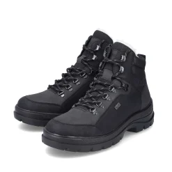 Rieker Men'S Corded Boots Asphalt Black