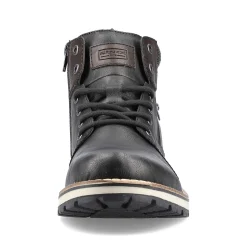 Rieker Men'S Corded Boots Asphalt Black