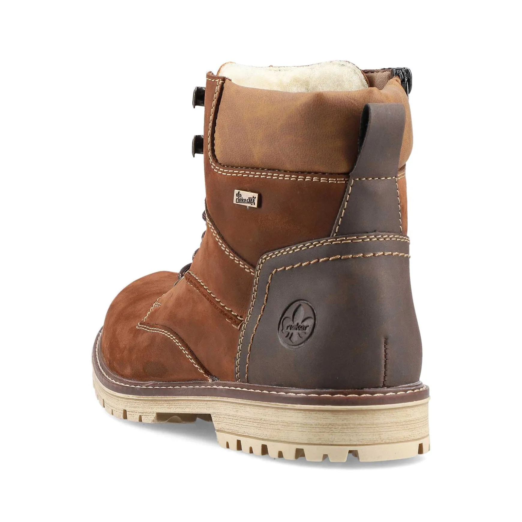 Rieker Men'S Corded Boots Nougat Brown