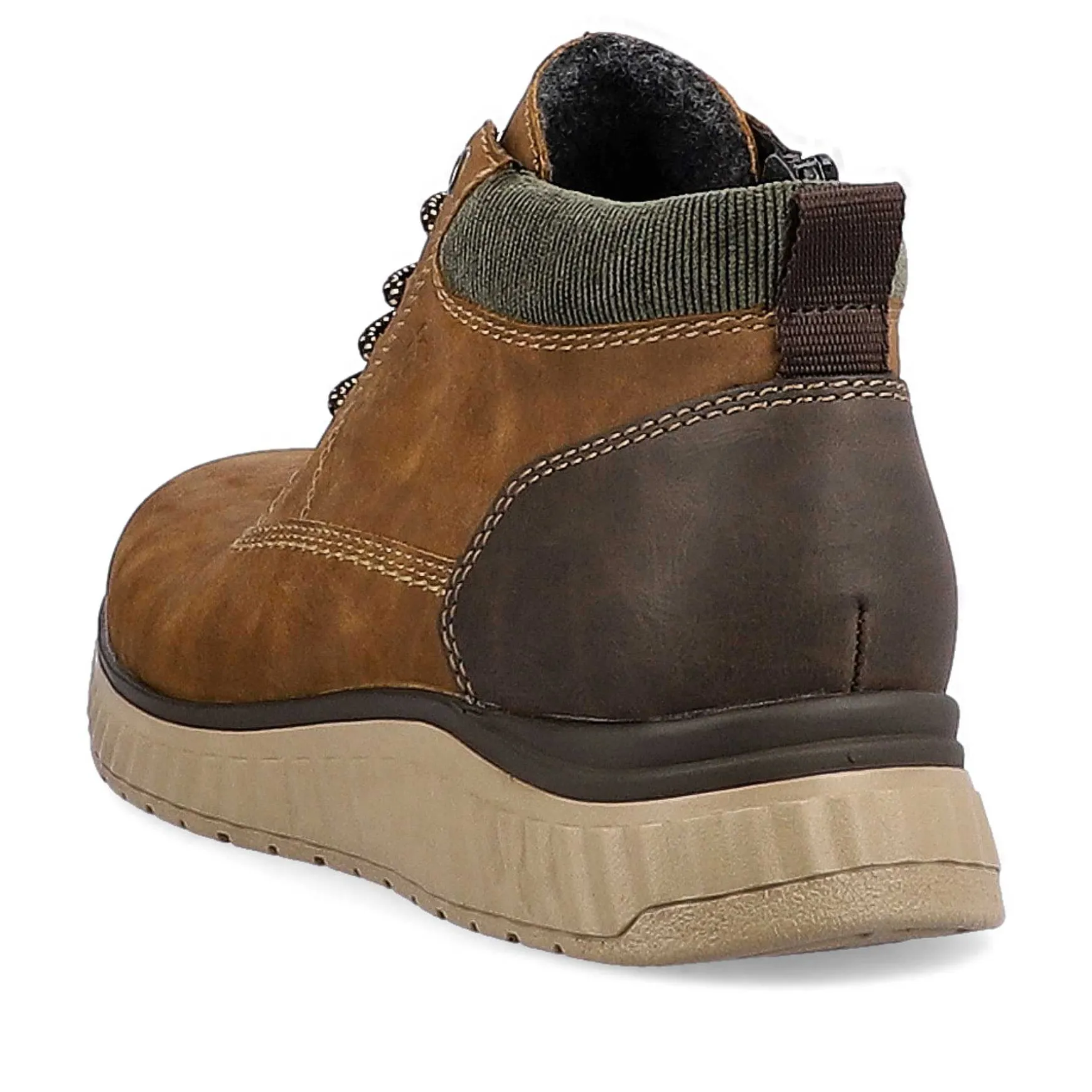 Rieker Men'S Corded Boots Coffee Brown