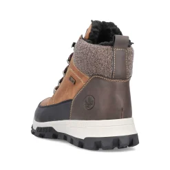 Rieker Men'S Corded Boots Caramel Brown