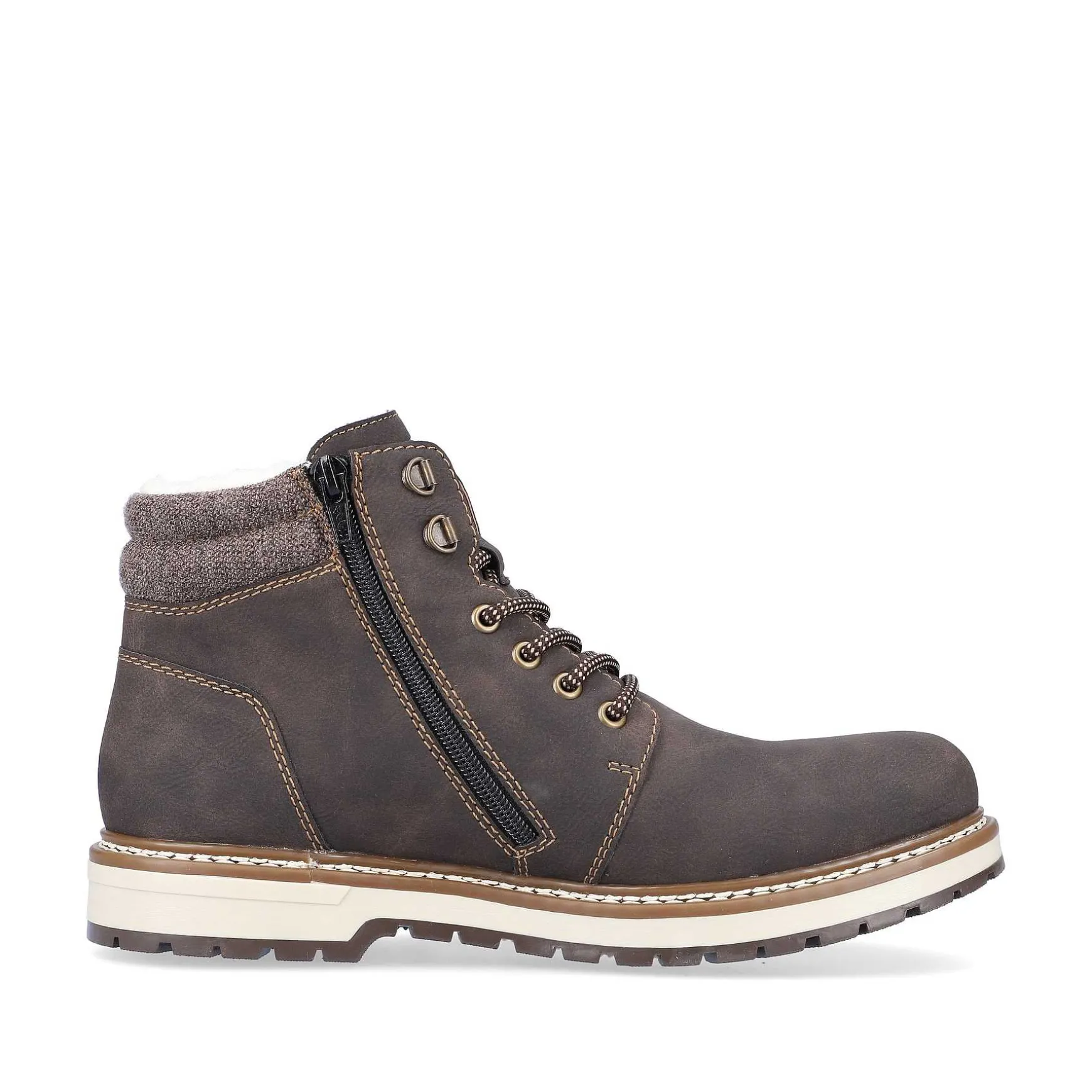 Rieker Men'S Laced Boots Espresso Brown