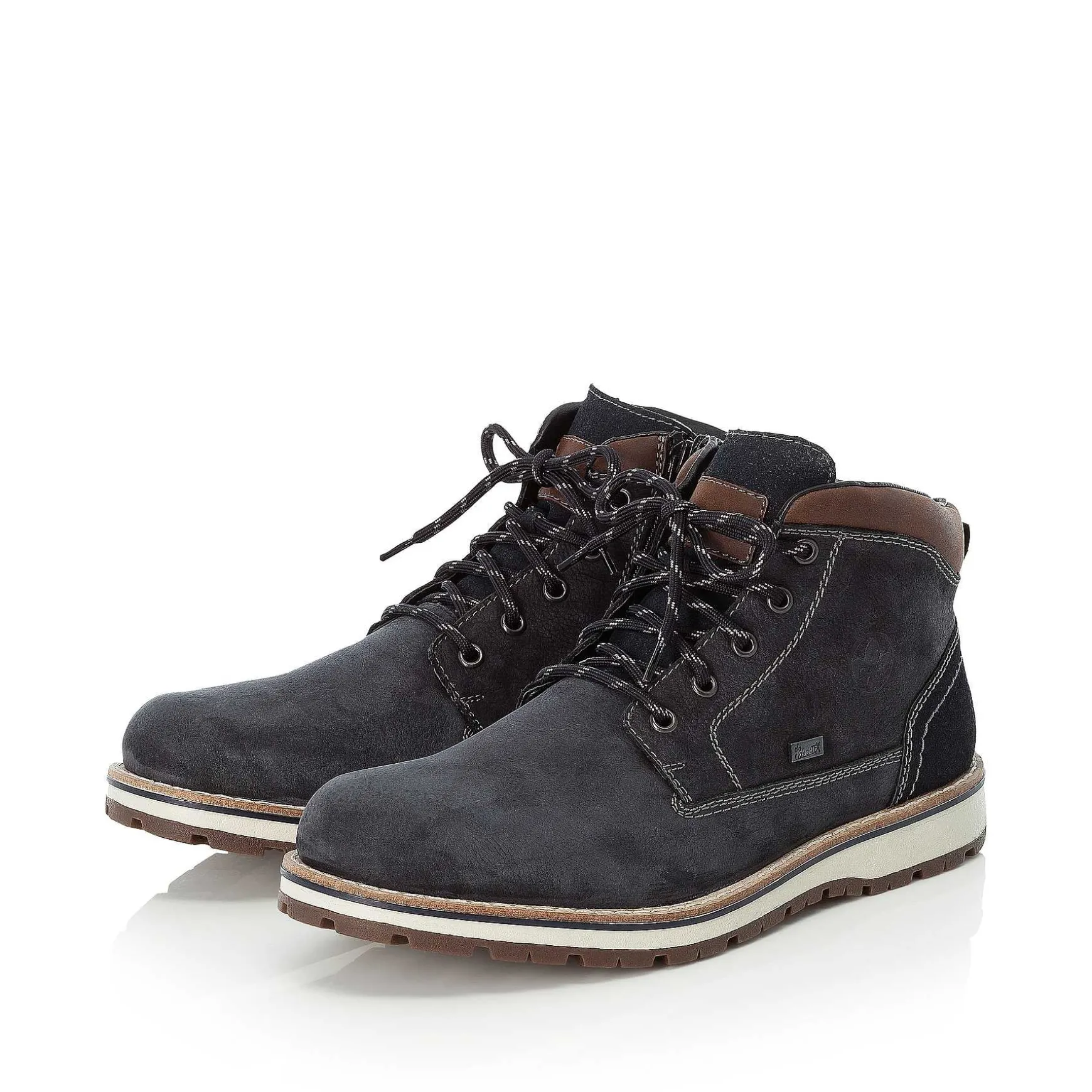 Rieker Men'S Laced Boots Pacific Blue