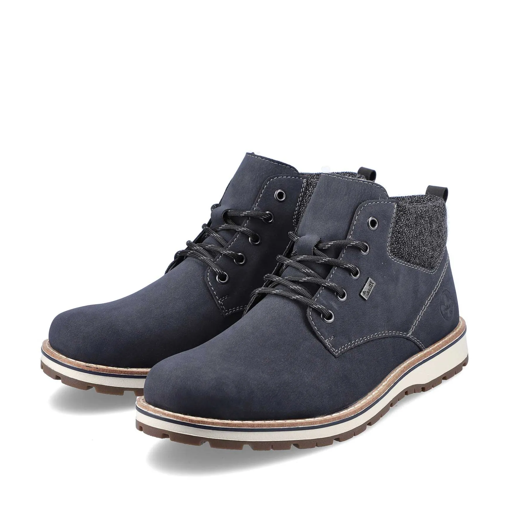 Rieker Men'S Laced Boots Pacific Blue