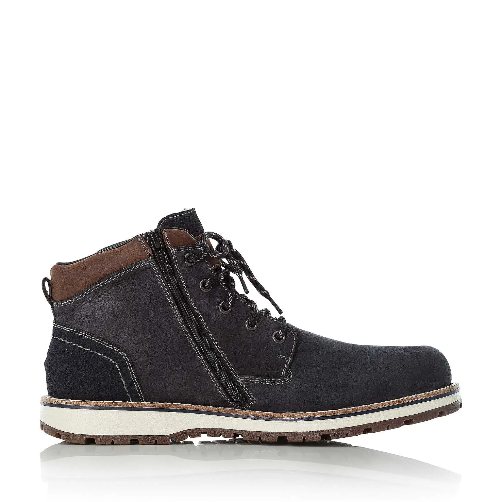 Rieker Men'S Laced Boots Pacific Blue