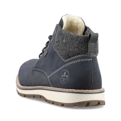 Rieker Men'S Laced Boots Pacific Blue