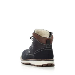 Rieker Men'S Laced Boots Pacific Blue