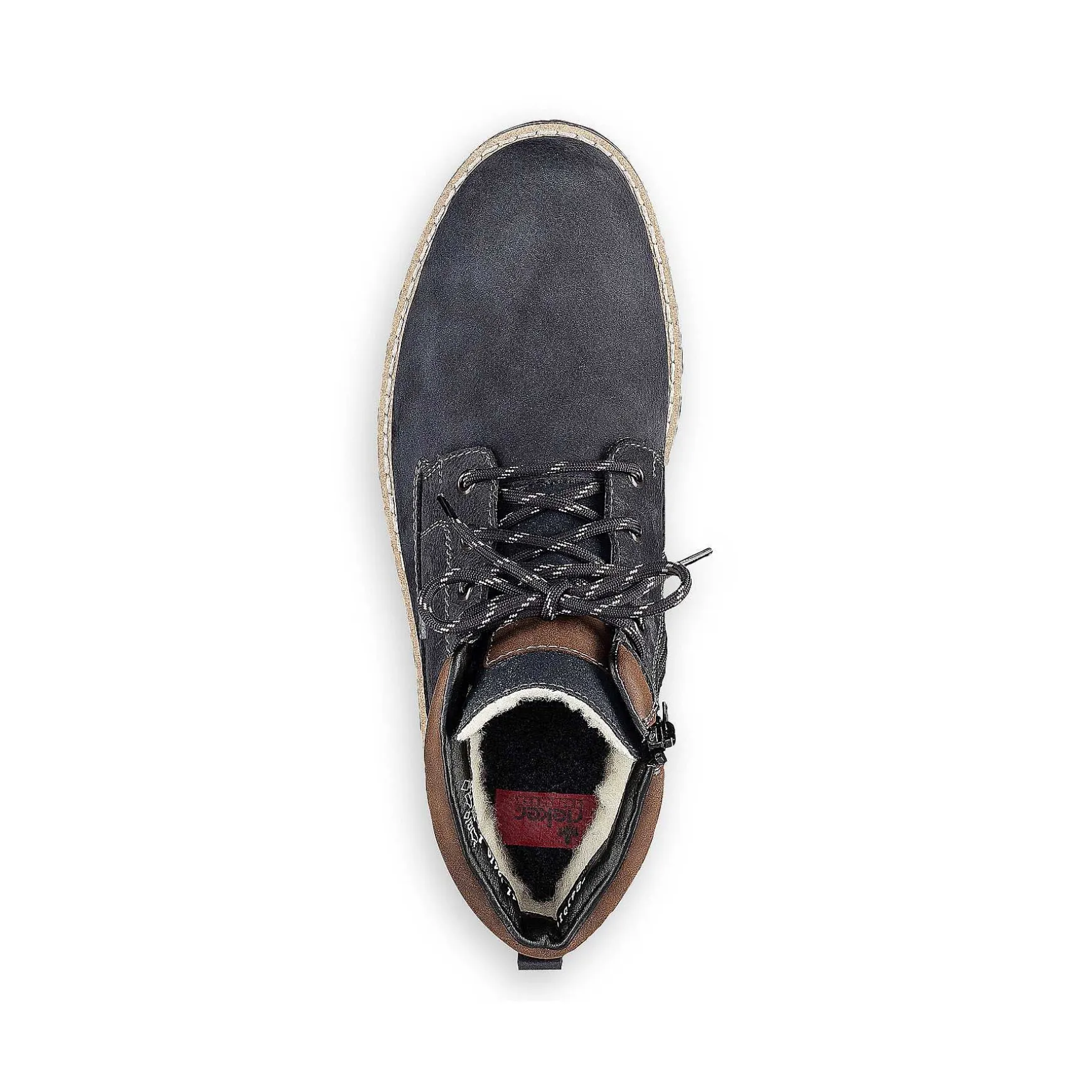 Rieker Men'S Laced Boots Pacific Blue