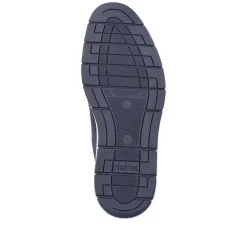Rieker Men'S Lace-Up Shoes Navy Blue-Orange