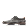 Rieker Men'S Lace-Up Shoes Glossy Black