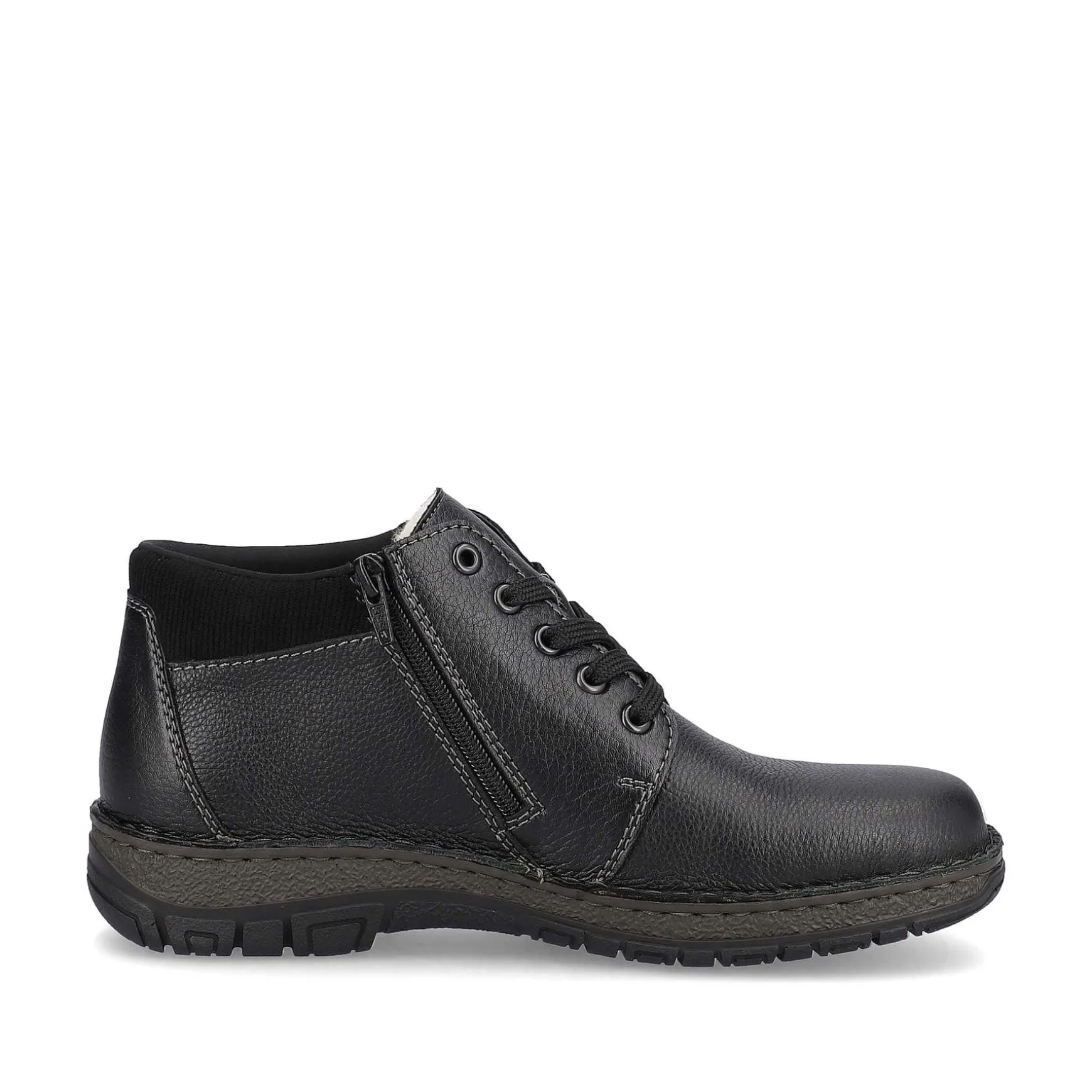 Rieker Men'S Lace-Up Shoes Graphite Black