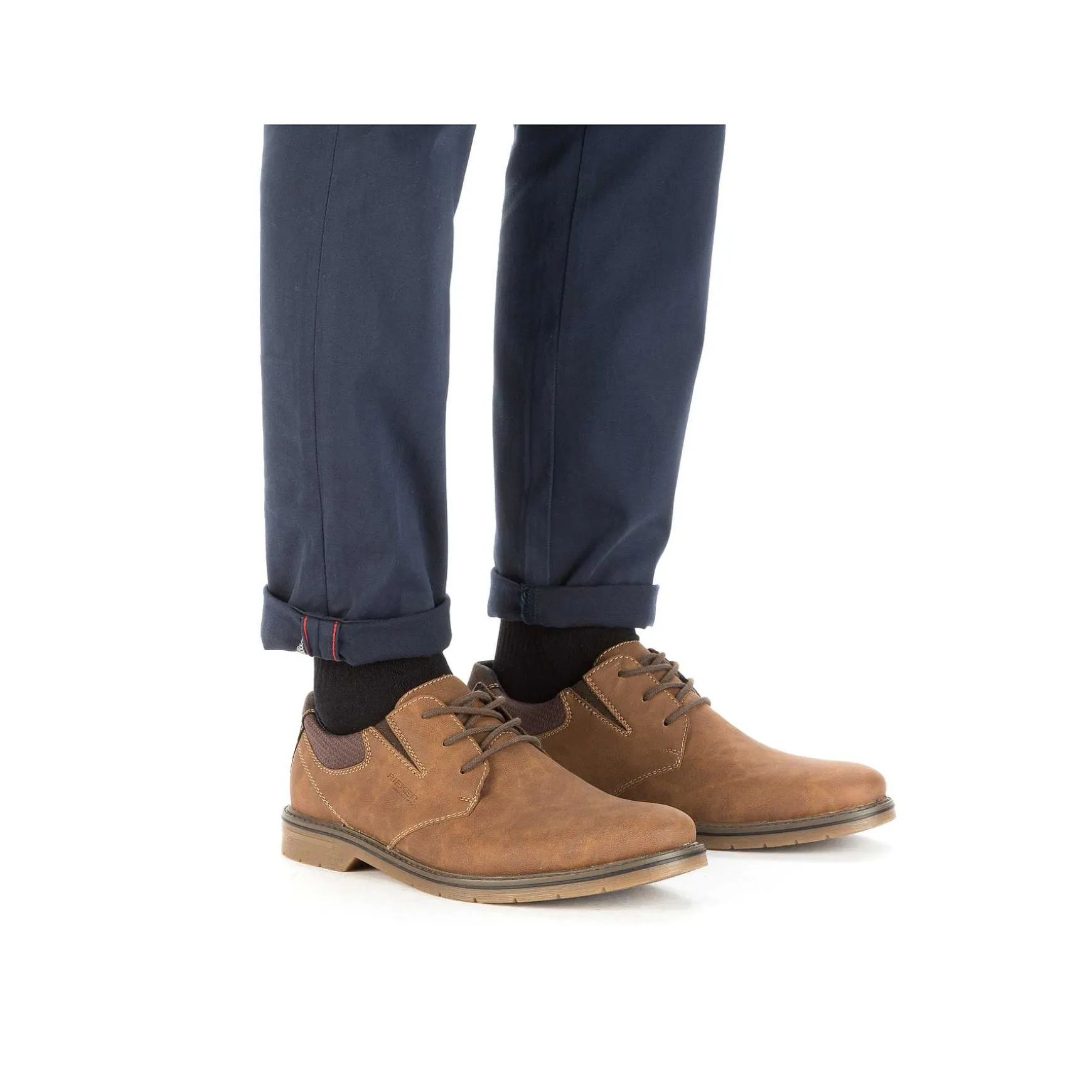 Rieker Men'S Lace-Up Shoes Clay Brown