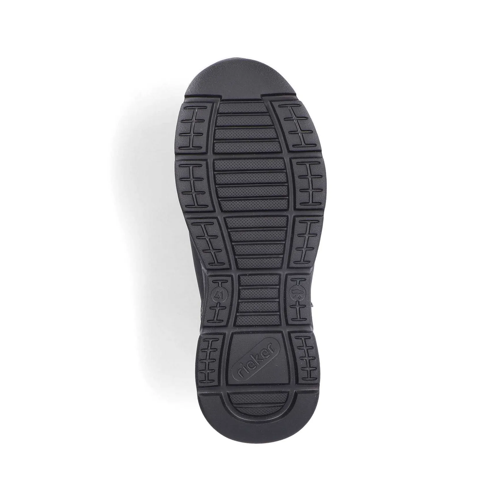 Rieker Men'S Lace-Up Shoes Asphalt Black