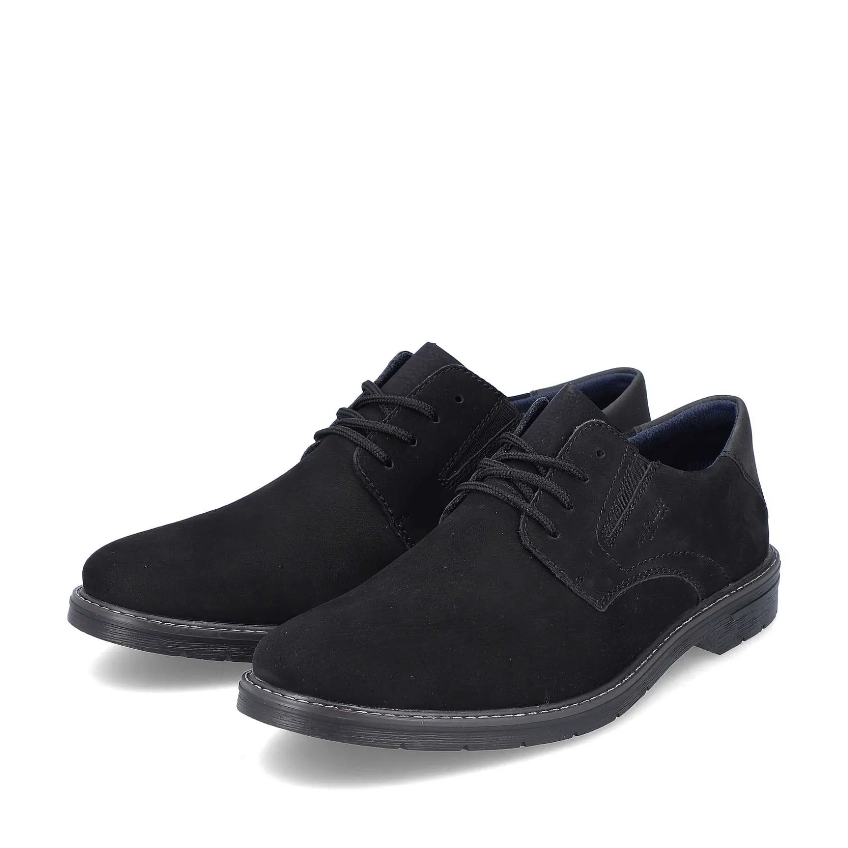 Rieker Men'S Lace-Up Shoes Jet Black