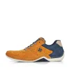 Rieker Men'S Lace-Up Shoes Golden Yellow-Royal Blue