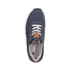 Rieker Men'S Lace-Up Shoes Ocean Blue