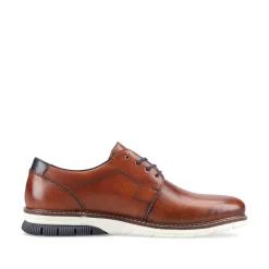 Rieker Men'S Lace-Up Shoes Chestnut Brown
